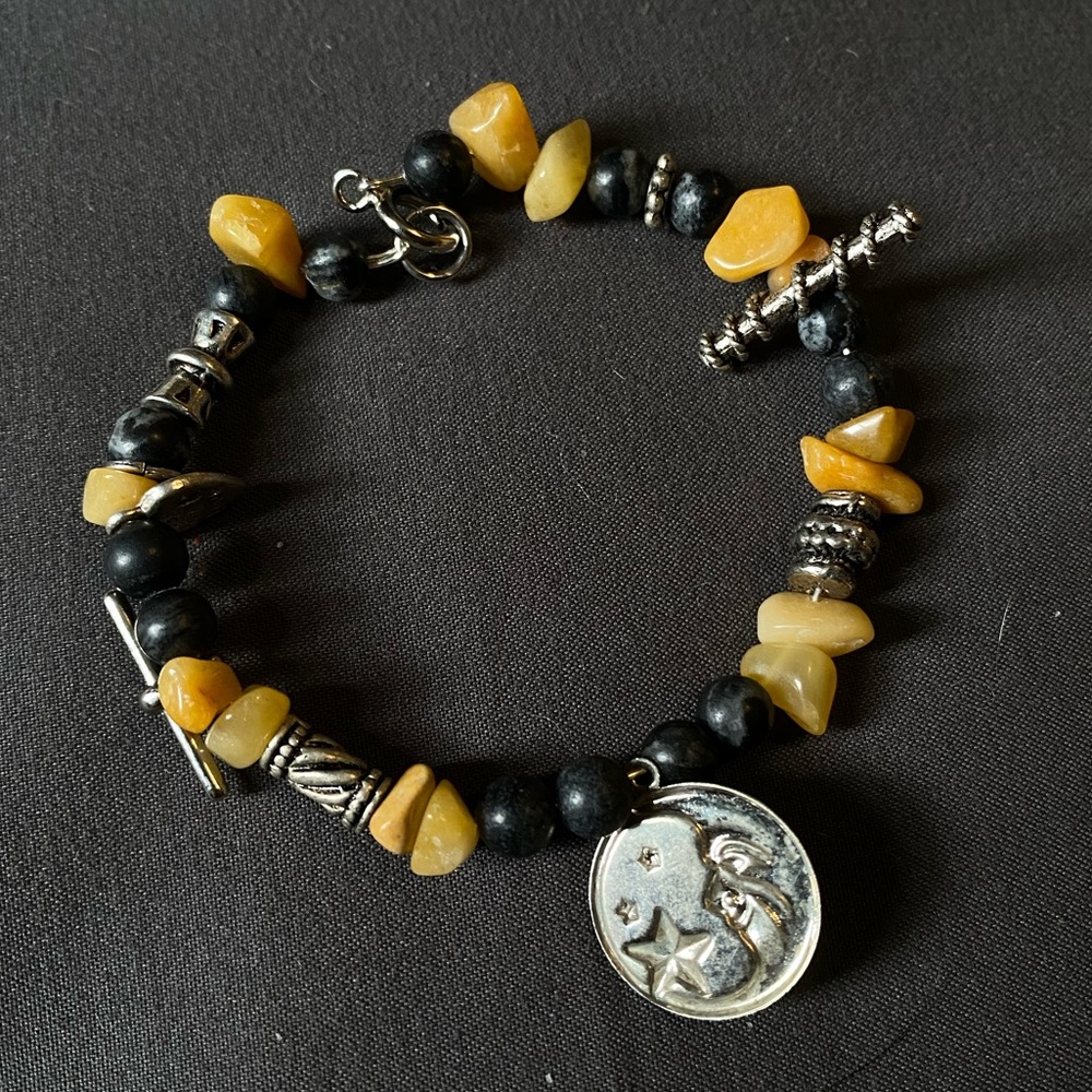Crystal charm bracelet or anklet.
